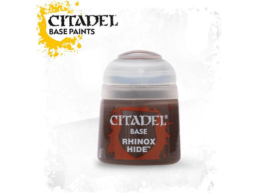 Paints and Paint Accessories Citadel Base - Rhinox Hide - 21-22 - Cardboard Memories Inc.