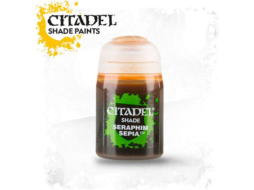 Paints and Paint Accessories Citadel Shade - Seraphim Sepia - 24ml Pot - 24-23 - Cardboard Memories Inc.