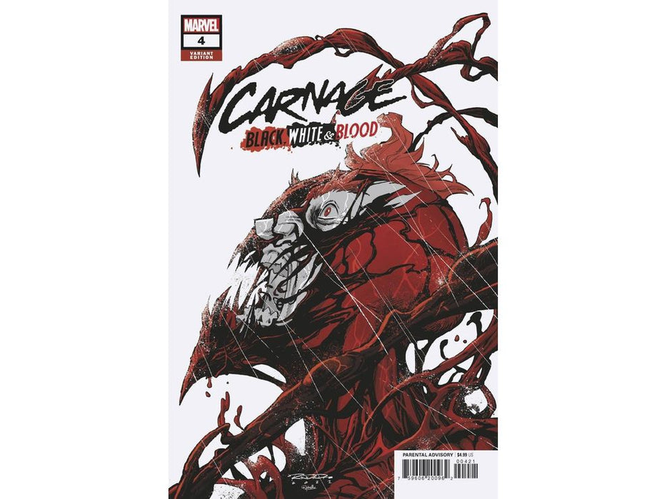 Comic Books Marvel Comics - Carnage Black White and Blood 004 of 4 - Randolph Variant Edition (Cond. VF-) - 11254 - Cardboard Memories Inc.