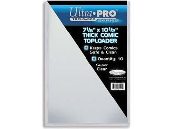 Supplies Ultra Pro - Top Loaders - 7 1-8 x 10 1-2 Inch Thick Comic Book - Package of 10 - Cardboard Memories Inc.