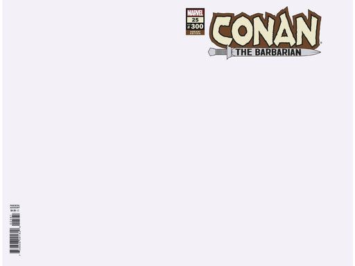 Comic Books Marvel Comics - Conan The Barbarian 025 - Blank Variant Edition (Cond. VF-) - 11114 - Cardboard Memories Inc.