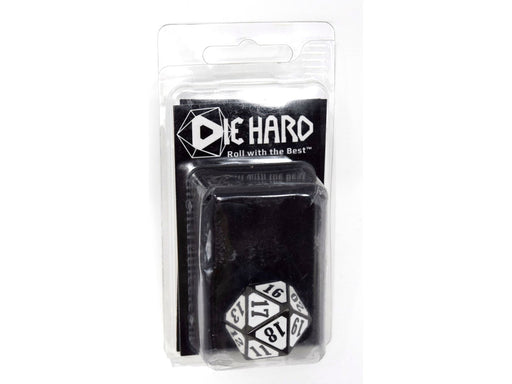 Dice Die Hard Dice - Metal MTG Roll Down Counter Sinister White - D20 - Cardboard Memories Inc.