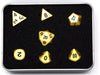 Dice Die Hard Dice - RPG Metal Brilliant Gold 94089 - Set of 7 - Cardboard Memories Inc.