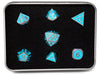 Dice Die Hard Dice - RPG Gothica Metal Gunmetal Teal - Set of 7 - Cardboard Memories Inc.