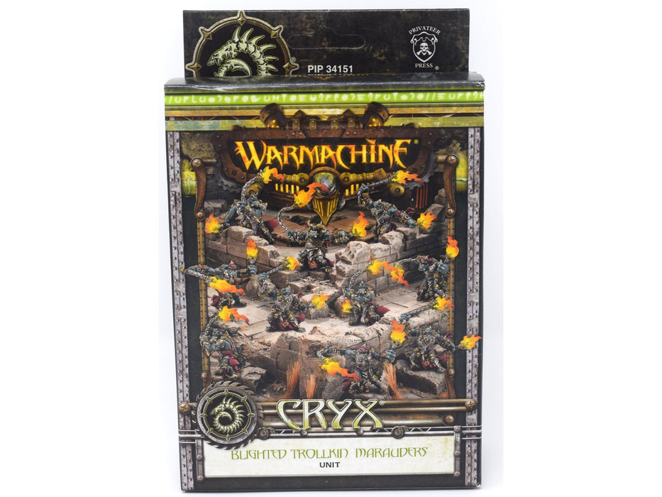 Collectible Miniature Games Privateer Press - Warmachine - Cryx - Blighted Trollkin Marauders Unit - PIP 34151 - Cardboard Memories Inc.