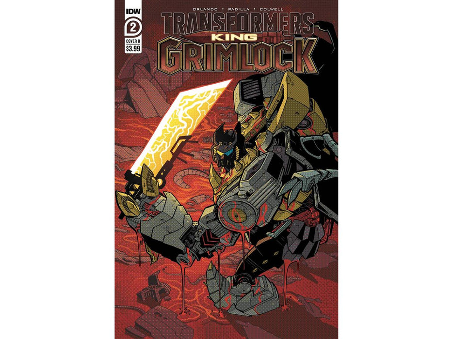 Comic Books IDW Comics - Transformers King Grimlock 002 of 5 (Cond. VF-) Kyriazis Variant - 18564 - Cardboard Memories Inc.