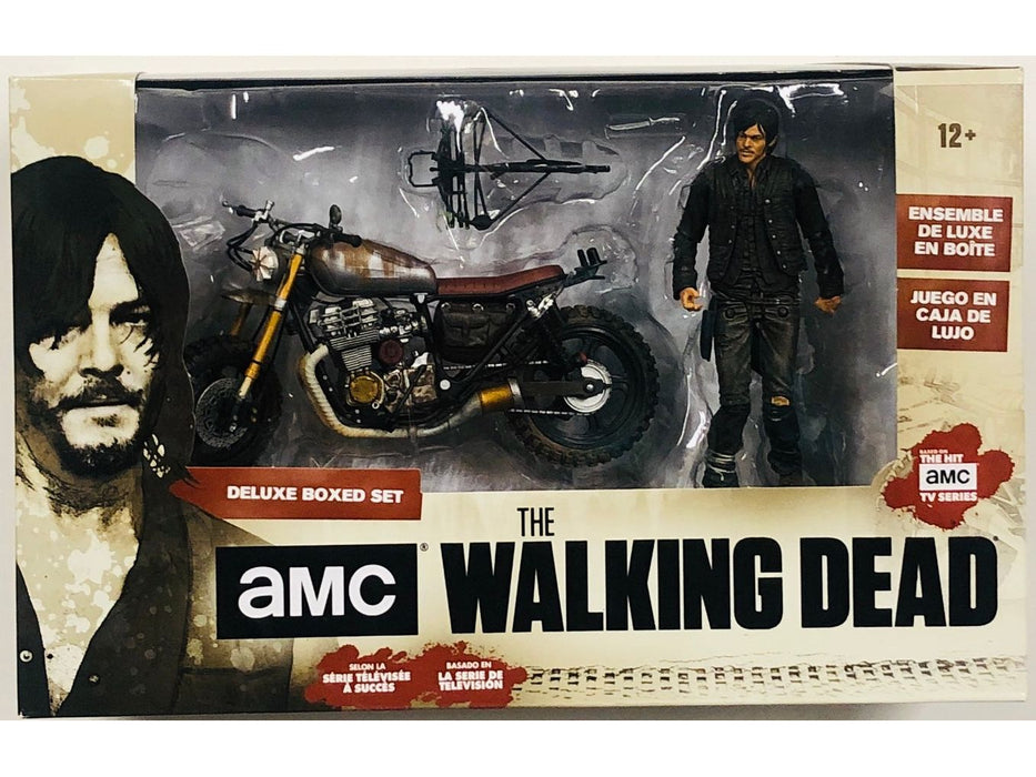 Action Figures and Toys McFarlane Toys - Walking Dead - TV Series Box Set - Daryl Dixon with Chopper - Cardboard Memories Inc.