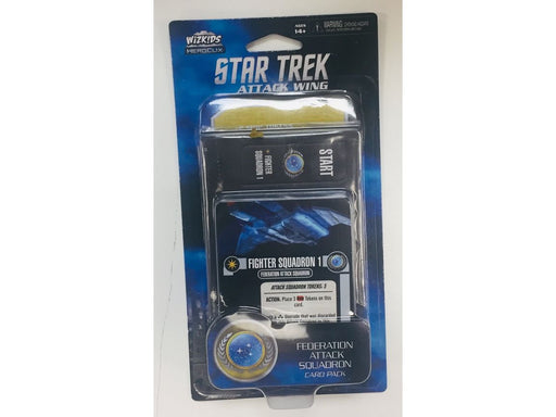 Trading Card Games Wizkids - Star Trek - Attack Wing - Federation Attack Squadron Card Pack - Cardboard Memories Inc.