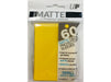 Supplies Ultra Pro - Deck Protectors - Small Yu-Gi-Oh! Size - 60 Count Pro-Matte - Yellow - Cardboard Memories Inc.