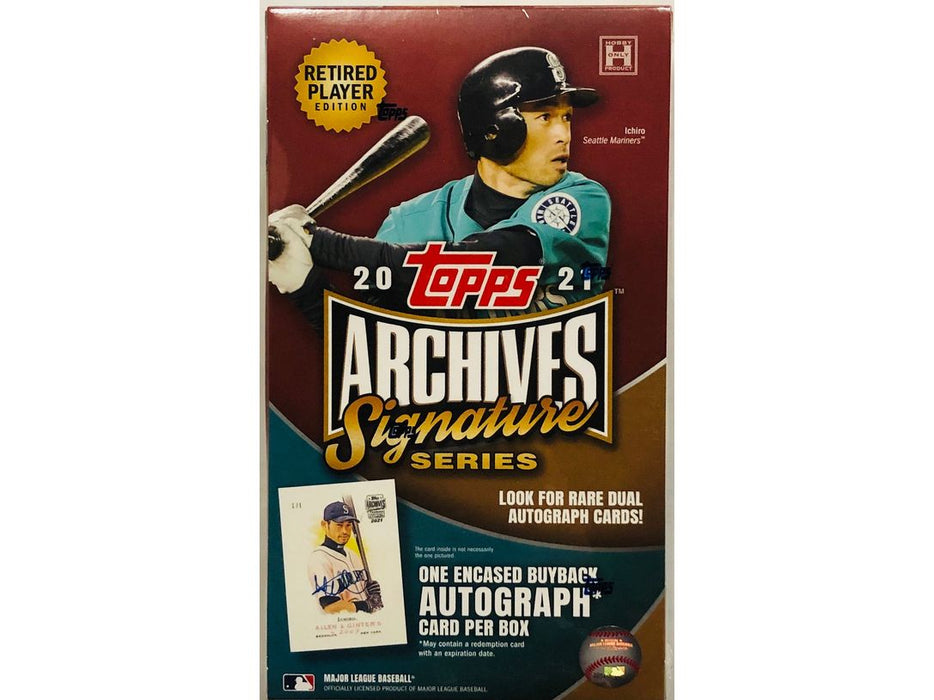 Sports Cards Topps - 2021 - Baseball - Archives Signature Series - Retired Player Edition - Hobby Box - Cardboard Memories Inc.