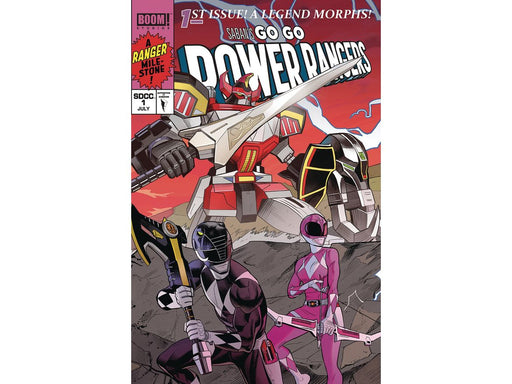 Comic Books Boom! Studios - Go Go Power Rangers 001 SDCC Mora Connecting CVR A (Cond. VF) - 8113 - Cardboard Memories Inc.