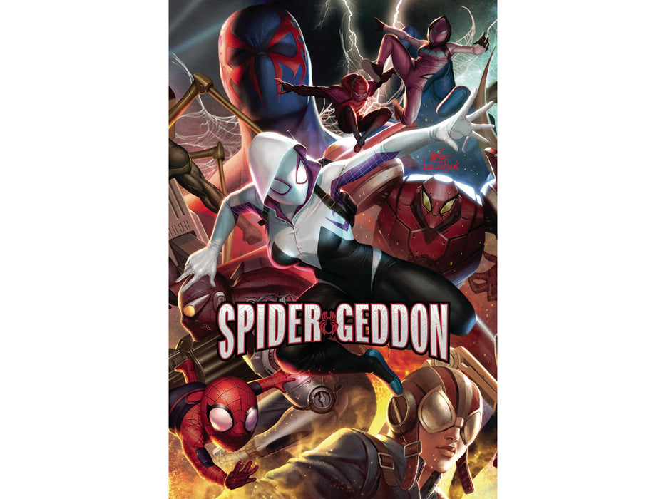 Comic Books Marvel Comics - Spider-Geddon 003 (of 5) - In Hyuk Lee Connecting Variant Edition (Cond. VF-) - 10962 - Cardboard Memories Inc.