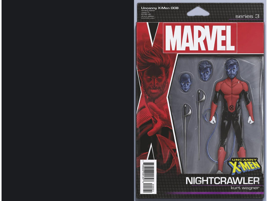 Comic Books Marvel Comics - Uncanny X-Men 008 - Nightcrawler Figure Variant Edition (Cond. VF-) - 8808 - Cardboard Memories Inc.