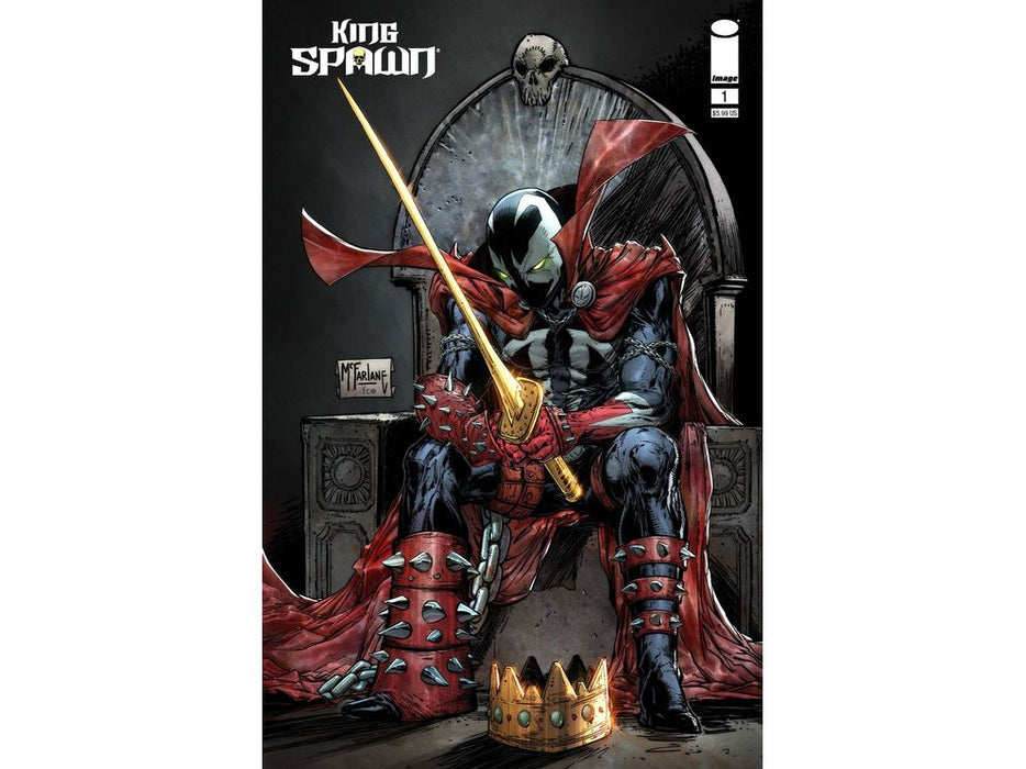 Comic Books Image Comics - King Spawn 001 - CVR B Macfarlane Variant Edition (Cond. VF-) - 10393 - Cardboard Memories Inc.