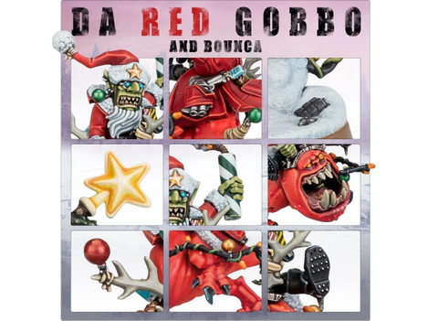 Collectible Miniature Games Games Workshop - Warhammer 40K - Orks - Da Red Gobbo and Bounca - Commemorative Series - 50-44 - Cardboard Memories Inc.