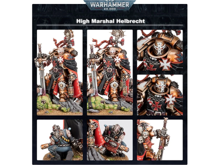 Collectible Miniature Games Games Workshop - Warhammer 40K - Black Templars - High Marshal Helbrecht - 55-41 - Cardboard Memories Inc.