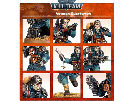 Collectible Miniature Games Games Workshop - Warhammer 40K - Kill Team - Veteran Guardsmen - 102-87 - Cardboard Memories Inc.