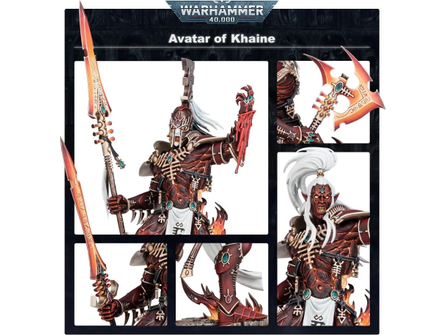 Collectible Miniature Games Games Workshop - Warhammer 40K - Aeldari - Avatar of Khaine - 46-62 - Cardboard Memories Inc.