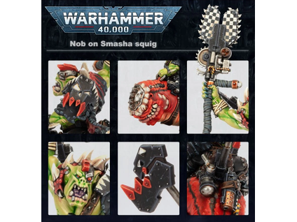 Collectible Miniature Games Games Workshop - Warhammer 40K - Orks - Squighog Boyz - 50-54 - Cardboard Memories Inc.