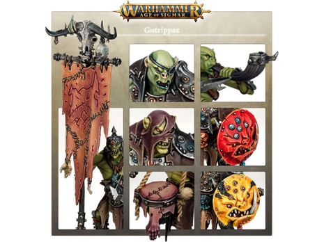 Collectible Miniature Games Games Workshop - Warhammer Age of Sigmar - Orruk Warclans - Gutrippaz - 89-70 - Cardboard Memories Inc.