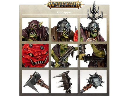 Collectible Miniature Games Games Workshop - Warhammer Age of Sigmar - Orruk Warclans - Gutrippaz - 89-70 - Cardboard Memories Inc.