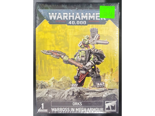 Collectible Miniature Games Games Workshop - Warhammer 40K - Orks - Warboss With Mega Armour - 50-56 - Cardboard Memories Inc.