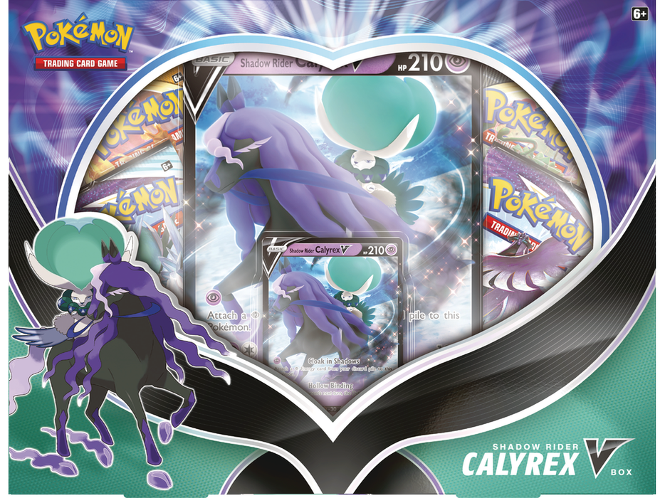 Trading Card Games Pokemon - Shadow Rider Calyrex - V Box - Cardboard Memories Inc.