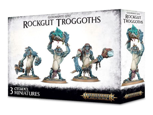 Collectible Miniature Games Games Workshop - Warhammer Age of Sigmar - Gloomspite Gitz Rockgut Troggoths - 89-33 - Cardboard Memories Inc.