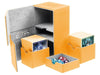 Supplies Ultimate Guard - Twin Flip N Tray Xenoskin - Amber - 160 - Cardboard Memories Inc.