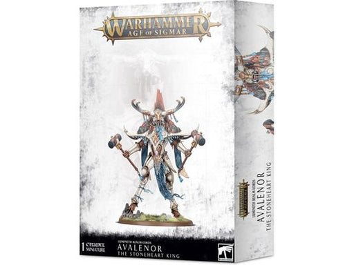 Collectible Miniature Games Games Workshop - Warhammer Age of Sigmar - Lumineth Realm-Lords - Avalenor the Stoneheart King- 87-56 - Cardboard Memories Inc.