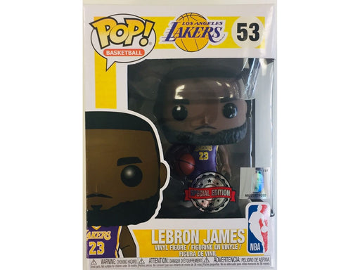 Action Figures and Toys POP! - Sports - NBA - Lakers - Lebron James - Purple Uniform - Special Edition - Cardboard Memories Inc.