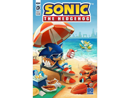 Comic Books IDW Comics - Sonic the Hedgehog 041 - Natalie Haines Variant Edition - Cardboard Memories Inc.