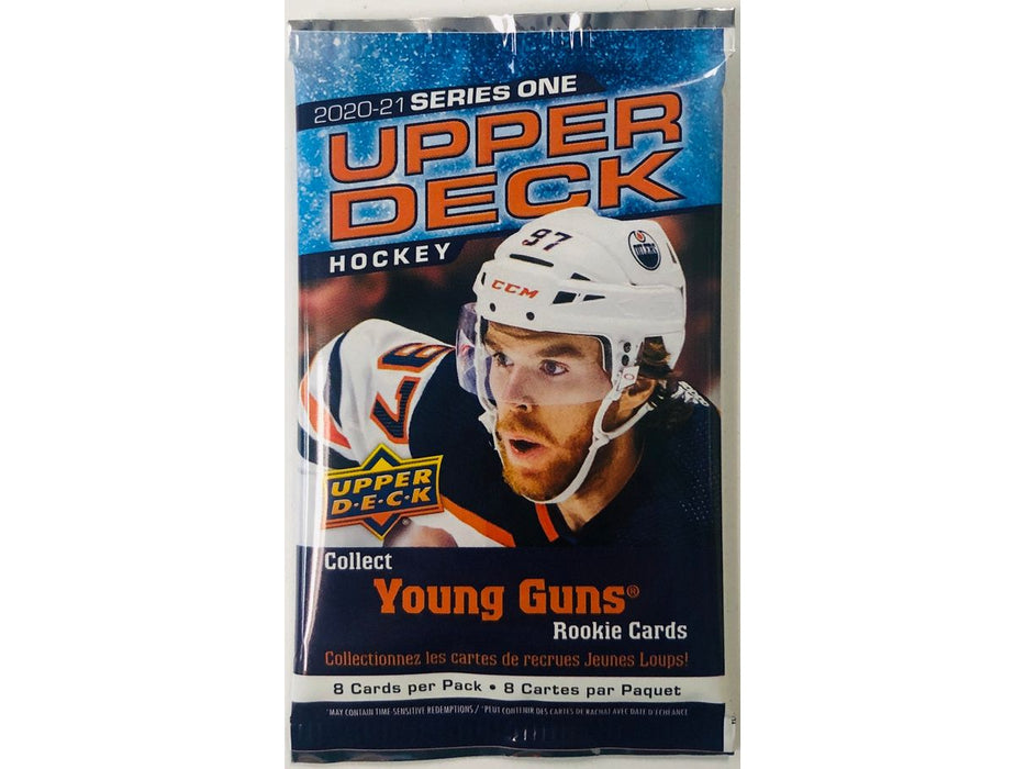 Sports Cards Upper Deck - 2020-21 - Hockey - Series 1 - Gravity Feed Pack - Cardboard Memories Inc.