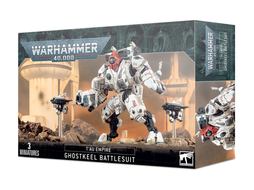 Collectible Miniature Games Games Workshop - Warhammer 40K - Tau Empire - XV95 Ghostkeel Battlesuit - 56-20 - Cardboard Memories Inc.