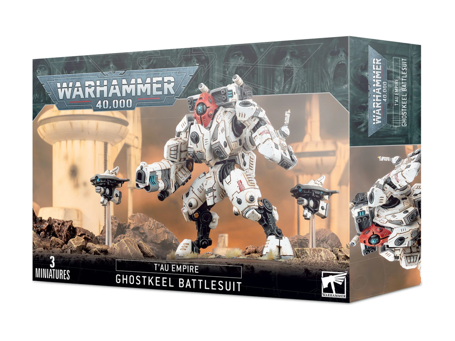 Collectible Miniature Games Games Workshop - Warhammer 40K - Tau Empire - XV95 Ghostkeel Battlesuit - 56-20 - Cardboard Memories Inc.