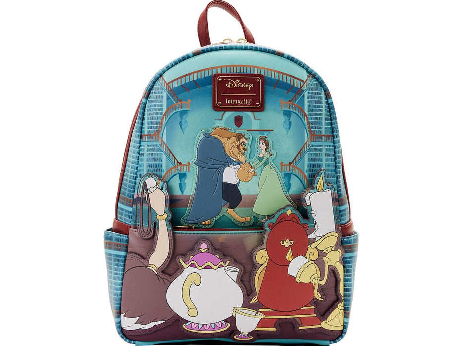 Loungefly Disney Beauty and The Beast Library Scene Backpack Cardboard Memories Inc