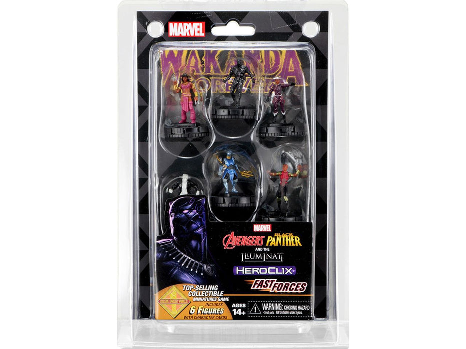 Collectible Miniature Games Wizkids - Marvel - HeroClix - Black Panther and Illuminati - Fast Forces Pack - Cardboard Memories Inc.