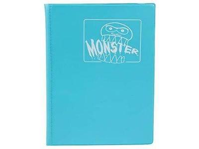 BCW - Monster - 4 Pocket Binder - Matte Blue | Cardboard Memories Inc.