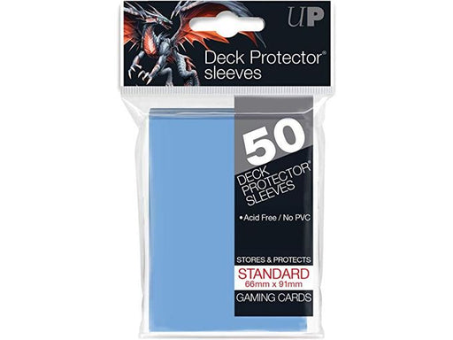 Supplies Ultra Pro - Deck Protectors - Standard Size - 50 Count Light Blue - Cardboard Memories Inc.