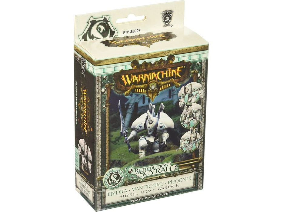 Collectible Miniature Games Privateer Press - Warmachine - Retribution of Scyrah - Heavy Myrmidon Plastic Kit - Hydra - Manticore or Phoenix - PIP 35007 - Cardboard Memories Inc.