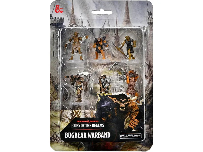 Role Playing Games Wizards of the Coast - Dungeons and Dragons - Icons of the Realms - Bugbear Warband - Premium Figure - Cardboard Memories Inc.