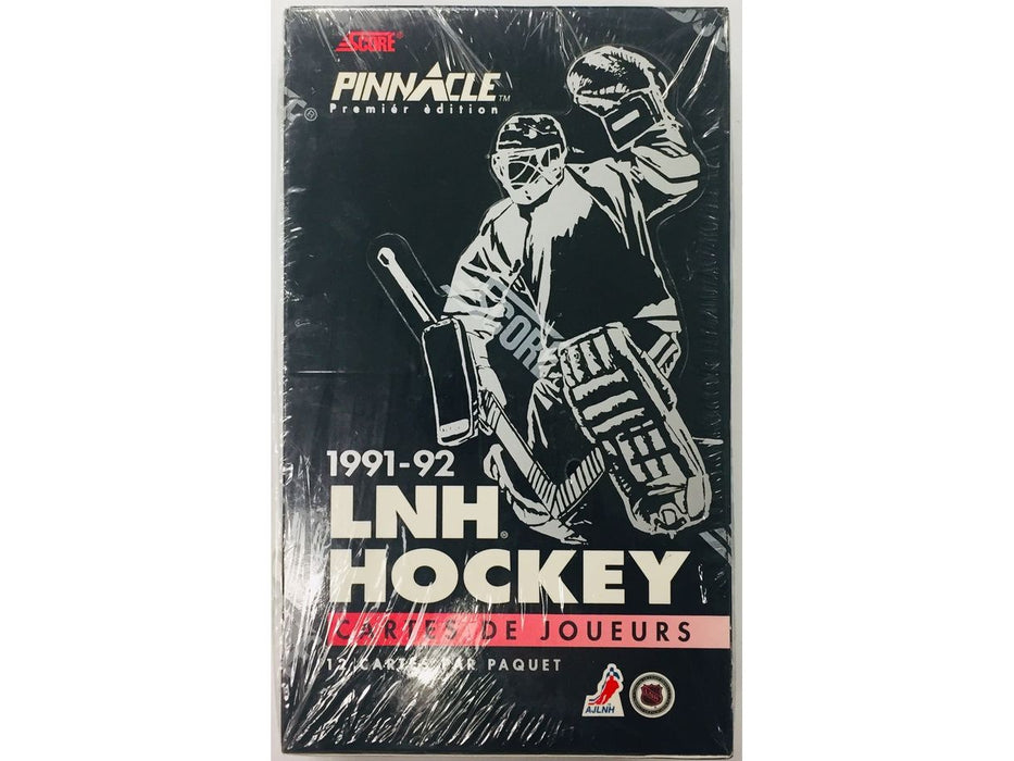 Sports Cards Score - 1991-92 - Low Number Hockey - Pinnacle Premier Edition - Player Cards - Hobby Box - French Edition - Cardboard Memories Inc.