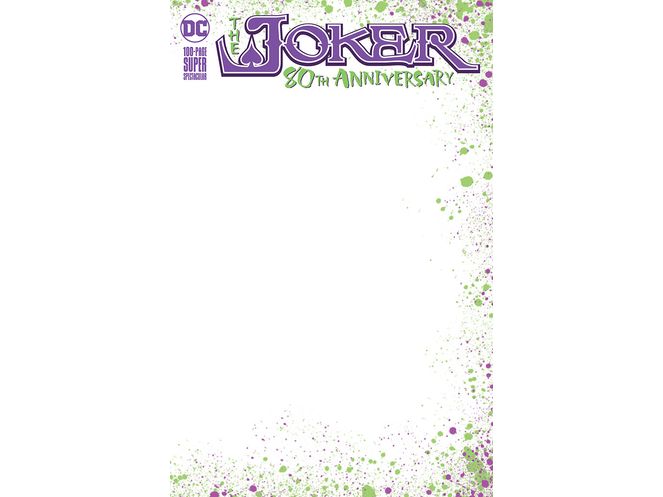 Comic Books DC Comics - Joker 80th Anniversary 100 Page Super Spectacular - Blank Variant Edition 001 (Cond. VF-) - 22491 - Cardboard Memories Inc.