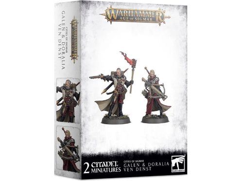 Collectible Miniature Games Games Workshop - Warhammer Age of Sigmar - Cities of Sigmar - Galen and Doralia Ven Denst - 86-45 - Cardboard Memories Inc.