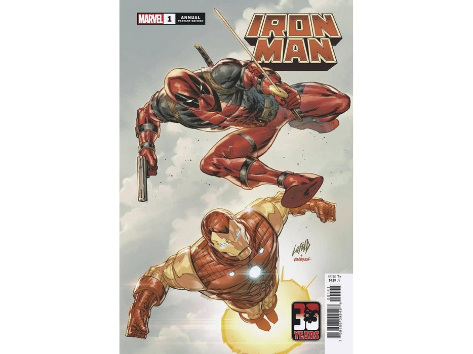 Comic Books Marvel Comics - Iron Man Annual 001 - Liefeld Deadpool 30th Variant Edition - Cardboard Memories Inc.