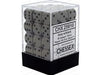 Dice Chessex Dice - Opaque Grey with Black - Set of 36 - CHX 25810 - Cardboard Memories Inc.