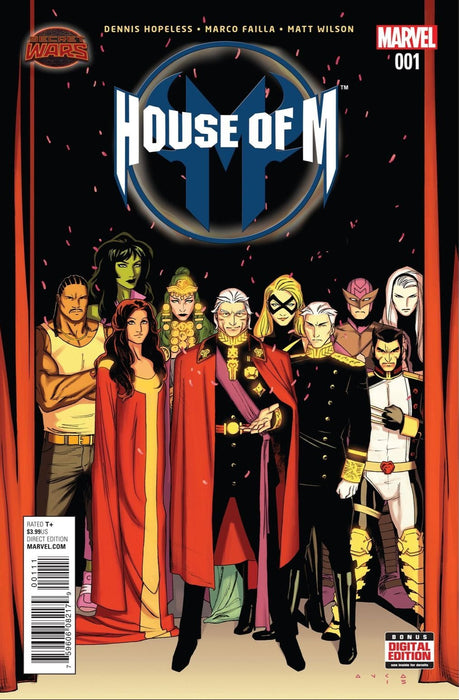 Comic Books Marvel Comics - Secret Wars House of M (2015 2nd Series) 001 (Cond. FN-) - 1263 - Cardboard Memories Inc.