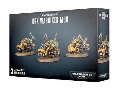 Collectible Miniature Games Games Workshop - Warhammer 40K - Orks - Warbiker Mob - 50-07 - Cardboard Memories Inc.