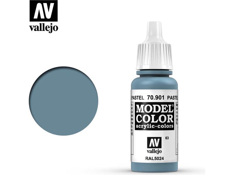 Paints and Paint Accessories Acrylicos Vallejo - Pastel Blue - 70 901 - Cardboard Memories Inc.