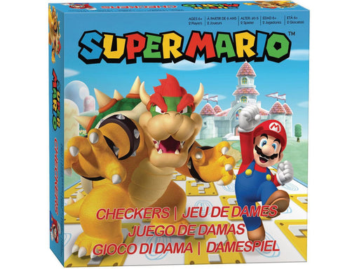 Board Games Usaopoly - Super Mario - Checkers - Cardboard Memories Inc.